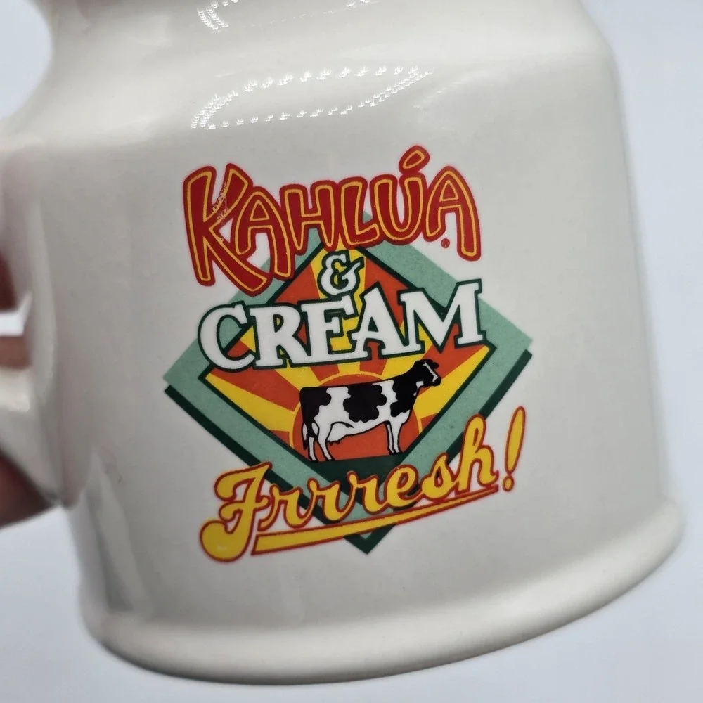 Kahlua Cream‎ and Frrresh! Creamer Pitcher Coffee Cow Promotional